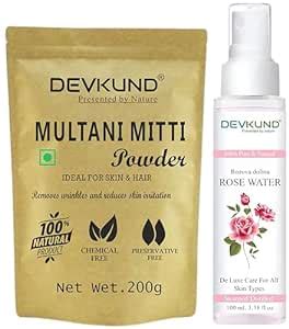 Devkund Presented By Nature Multani Mitti Powder With Rose Water For