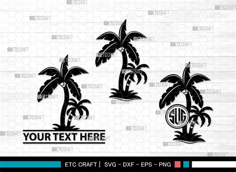 Palm Tree Monogram SVG | Palm Svg | Tree Graphic by Pixel Elites ...