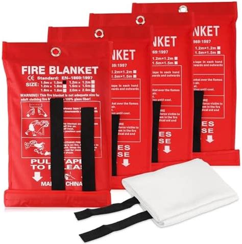 Amazon Prepared Hero Emergency Fire Blanket 8 Pack Fire