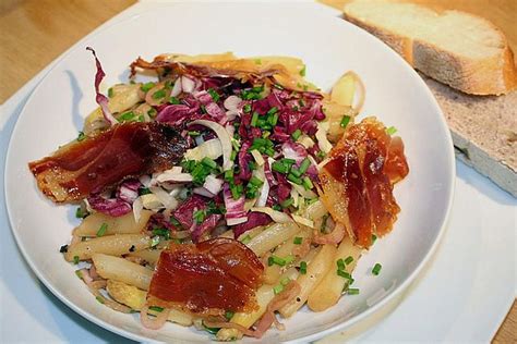 Spargel mit Gewürz Vinaigrette und Tiroler Speck von feuervogel Chefkoch