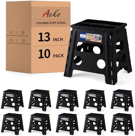 Amazon ACKO 10pack Folding Step Stool 13 Inch Height Premium Heavy