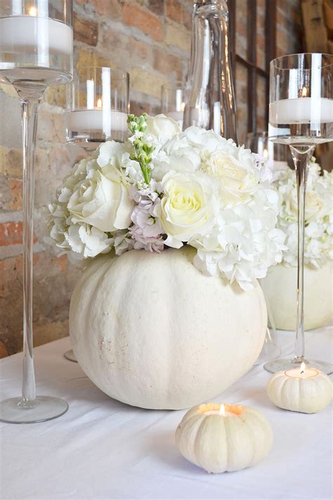 So In Love With The White Albino Pumpkins We Used As Centerpieces With