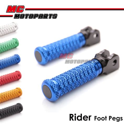 M Grip Cnc Blue Rider Foot Pegs For Yamaha Mt Fz