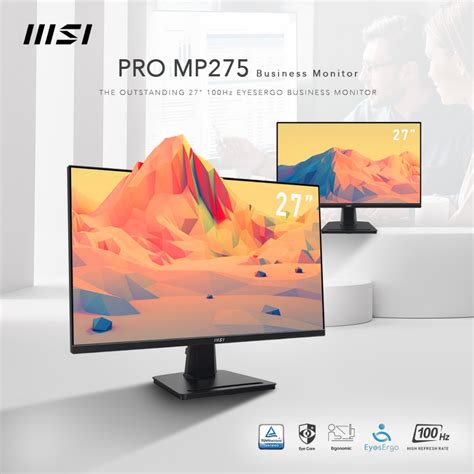 Msi Pro Mp Business Productivity Monitor Fhd Ips Ms