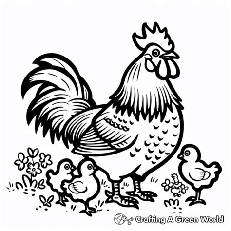 Rooster Coloring Pages Free And Printable