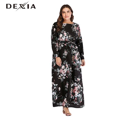 O GRUPO DEXIA Bohemian Caixilhos Flor Impresso Cintura Alta Vestido