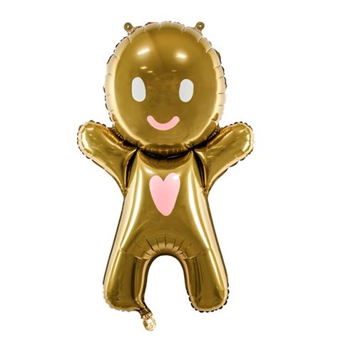 Gingerbread Man Shape Foil Balloon Party Splendour