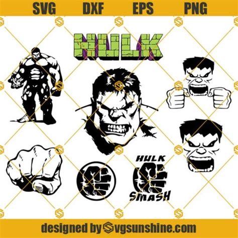 The Incredible Hulk Svg Bundle Hulk Svg Png Dxf Eps