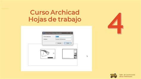 archicad CURSO 2022 FAUV creación de hoja de trabajo YouTube