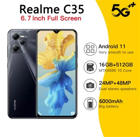 اعرف سعر ومواصفات هاتف Realme C35