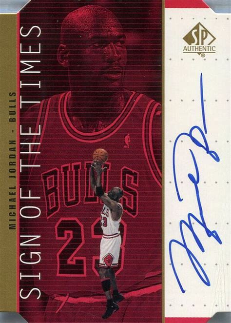 Michael Jordan 1998 Sp Authentic Mj Sign Of The Times Autographs