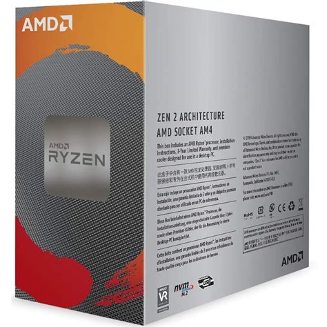 Procesador Amd Ryzen 5 3600 Sixcore 36ghz 35mb Socket Am4 100