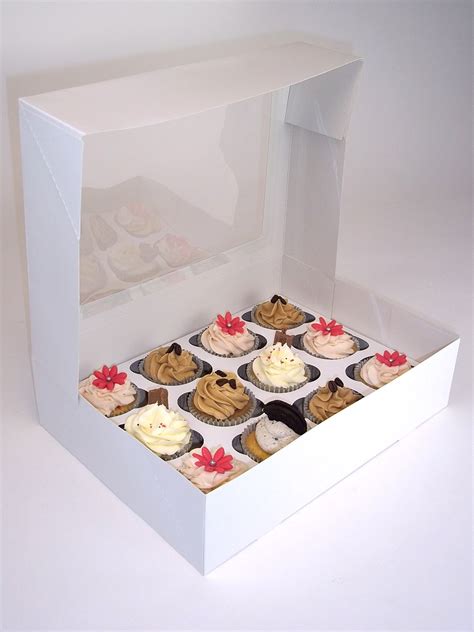 Cupcake Boxes With Window And Insert