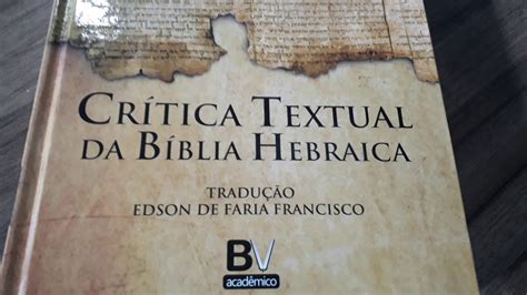 Crítica Textual Da Bíblia Hebraica Apresentação Youtube