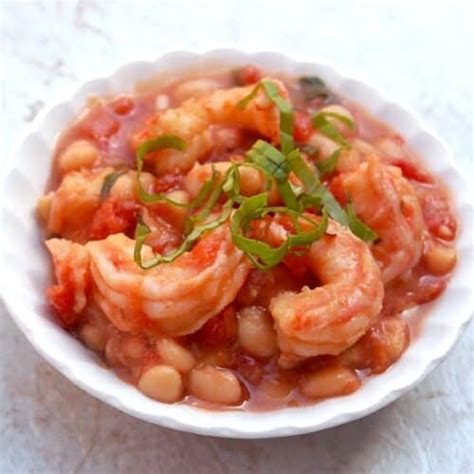 Crock Pot White Beans And Shrimp Simple Nourished Living