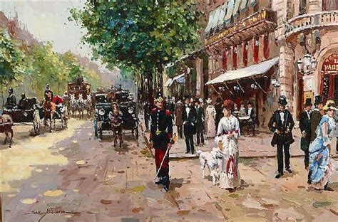 School of Paris, Parisian Grand Boulevard 01 Painting, Streets of Paris ...