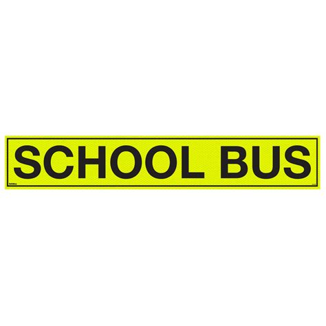 Small School Bus Sign 1200mm Safebus