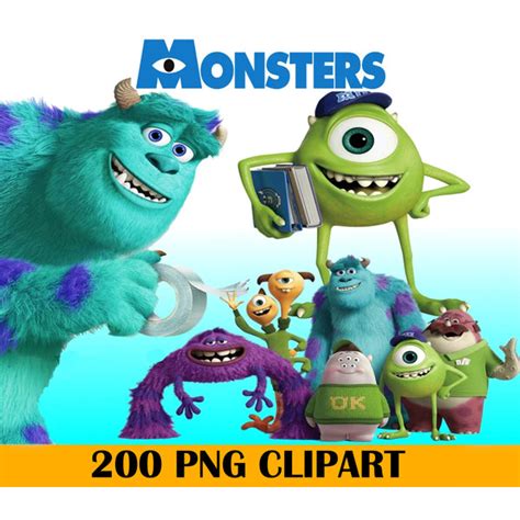 200 Monsters Inc Bundle Svg Monsters Svg Sully Svg Randal Inspire Uplift