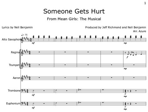 Someone Gets Hurt - Sheet music for Alto Saxophone, Trumpet, Tenor ...