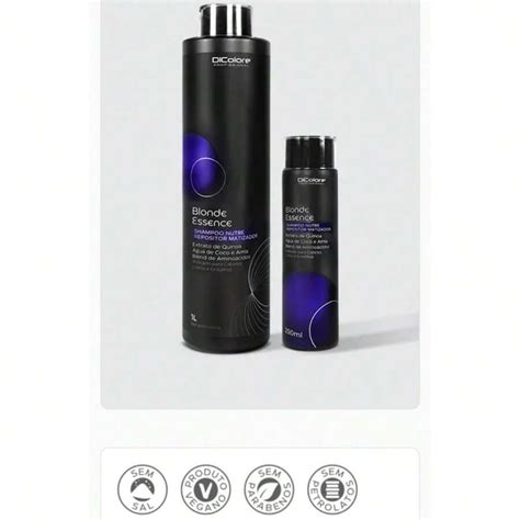 Blonde Essence Shampoo Nutre Repositor Matizador Para Cabelos Loiros