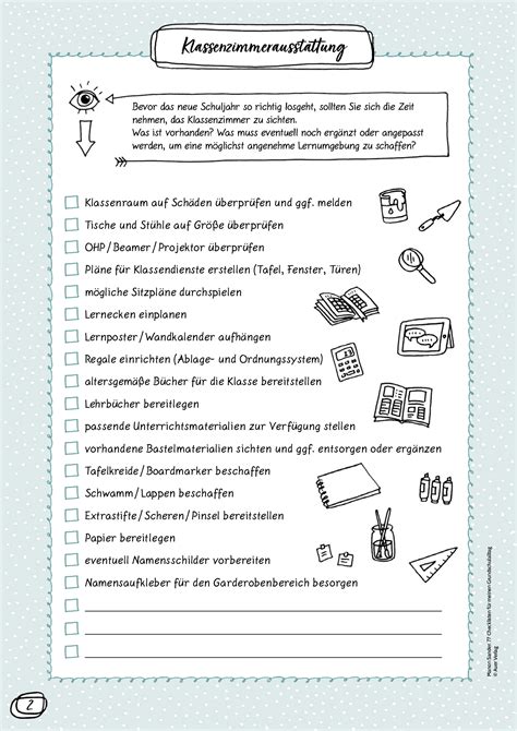 Grundschule Unterrichtsmaterial Organisation Und Selbstmanagement