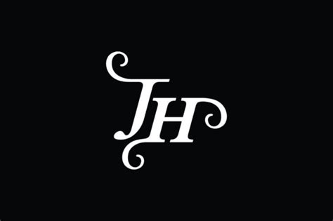 Monogram Jh Logo V Graphic By Greenlines Studios Creative Fabrica