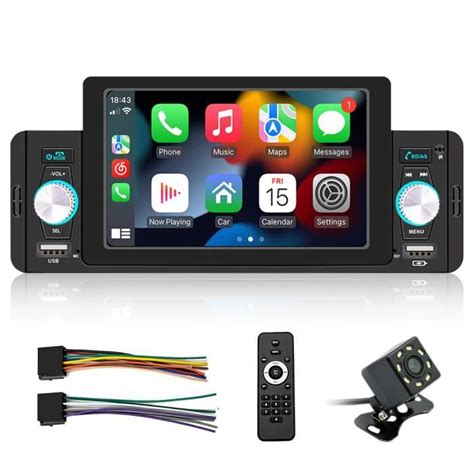 Autoradio Bluetooth Prumya Pouces Voiture Grand Cran Din Hd Mp