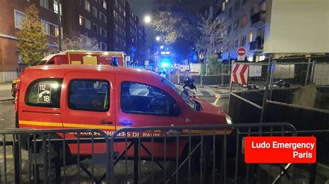 Pompiers De Paris FPTL PS VSAV VL En Urgence Montmartre Paris Fire