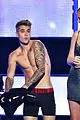 Justin Bieber Strips To His Underwear On Fashion Rocks Stage Photo