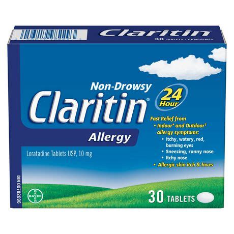 Claritin Allergy Medicine - 24 Hour Non-Drowsy Allergy Medication, Loratadine Antihistamine ...