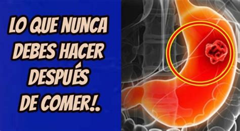 5 COSAS QUE NUNCA DEBES HACER DESPUÉS DE COMER SI NO QUIERES