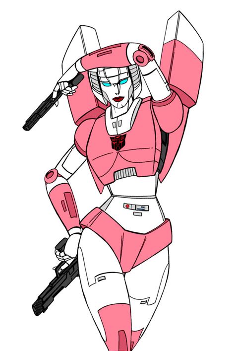 Safebooru 1girl Arcee Autobot Backpack Bag Blue Eyes Colored Skin Gun