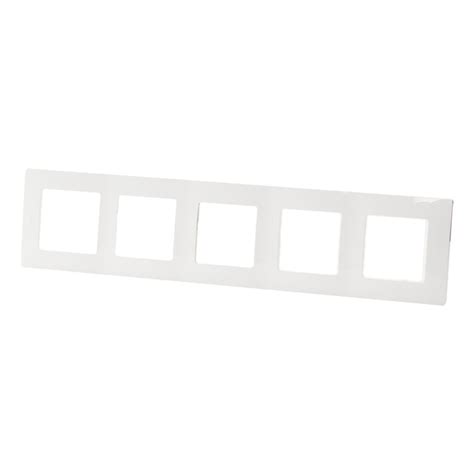 Рамка для розеток и выключателей 5 постов, цвет белый - купить с ...