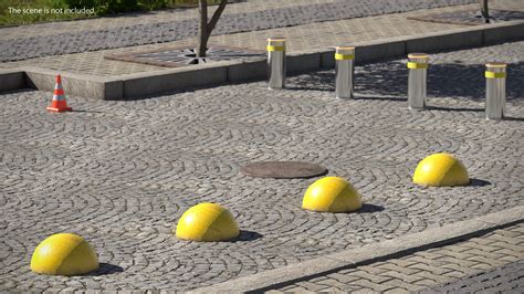 Barrera De Estacionamiento Hemisferio De Concreto Modelo D Ds