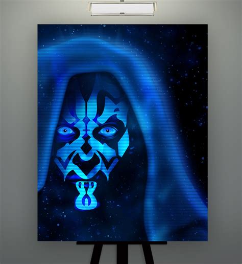 Star Wars Darth Maul: Lord Maul Hologram Art Print | Etsy