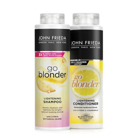 JOHN FRIEDA SHEER Blonde Go Blonder Shampoo Conditioner New Duo Pack