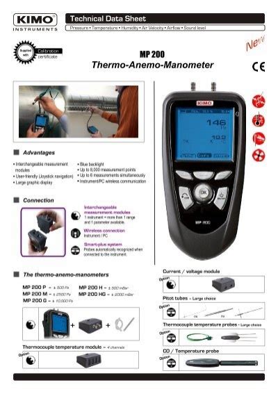 Thermo Anemo Manometer Kimo Canada