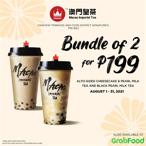 Manila Shopper Macao Imperial Tea Promos For Aug 2021