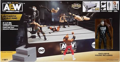 AEW Authentic Scale Ring Playset (w/ Kenny Omega) Steel, 42% OFF