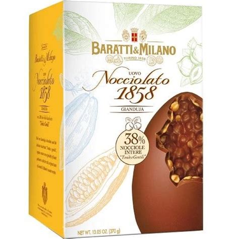 Uovo Nocciolato 1858 Gianduja Gr 370 Baratti E Milano Uova Di Pasqua