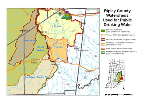 Ripley County Watershed Map