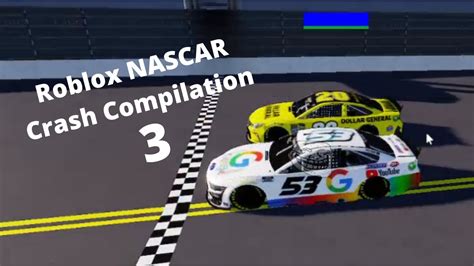 Roblox Nascar Crash Compilation Youtube