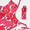 Marimekko Red Unikko Oven Mitt Aprons Oven Mitts Pot Holders