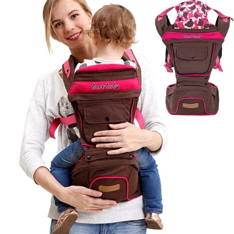 Baby Ergonomic Hipseat Carrier Toddler Breathable Canvas Cotton ...