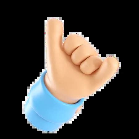 Call Me Hand Gesture 3D Icon download in PNG, OBJ or Blend format