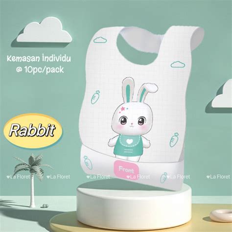 Jual DISPOSABLE BIB PREMIUM CELEMEK ANAK BAYI APRON SEKALI PAKAI HANDUK