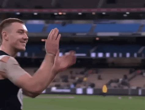 Patrick Cripps Celebration By Carlton Football Club Find Share