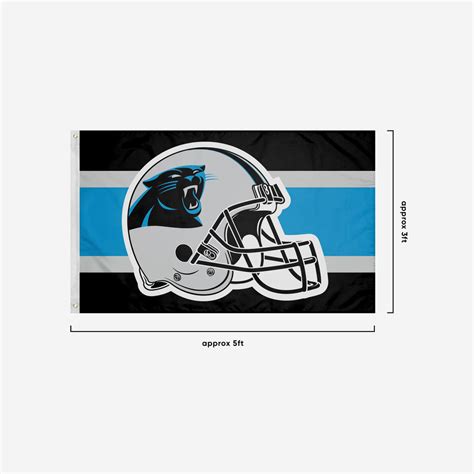 Carolina Panthers Helmet Horizontal Flag FOCO