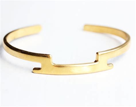 Gold Bar Bracelet, Bar Bracelet, Bar Cuff, Cuff Bracelet, Gold Cuff ...