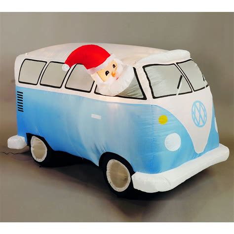 Festive Inflatable Camper Van With Santa Inflatable Christmas